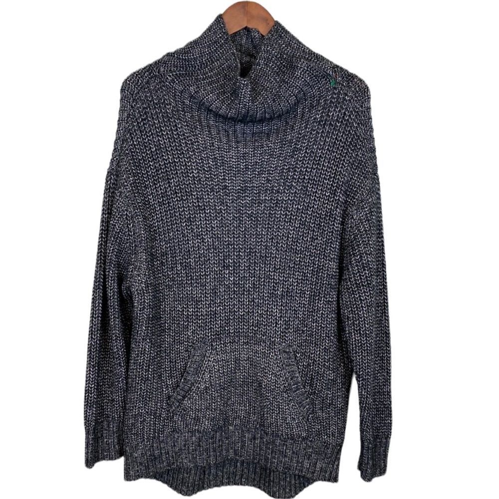 Lou & Grey Mock Neck Tunic Sweater Medium